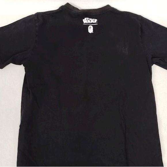 Pristine Bathing Ape BAPE X Star Wars Collection Short Sleeve T Shirt Size L - Picture 4 of 8